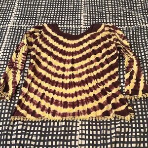 Senegalese print long sleeve top size S